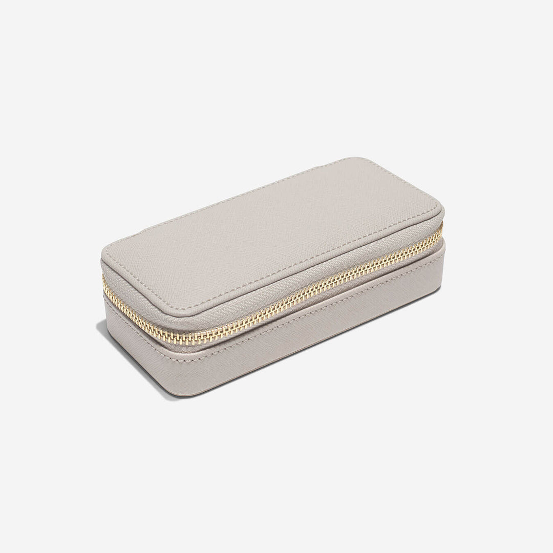 Stackers - Taupe Medium Zipped Travel Jewellery Box