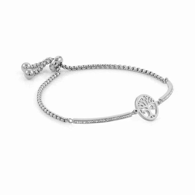 Nomination - Milleluci Tree of Life Toggle Pavé Half Bangle Bracelet - Silver