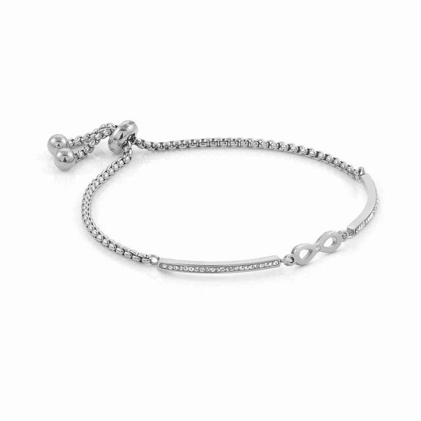 Nomination - Milleluci Infinity Toggle Pavé Half Bangle Bracelet - Silver