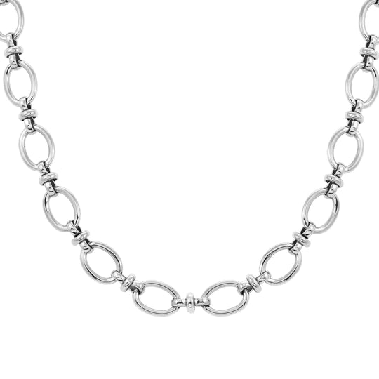 Nomination - Affinity Stainless Steel Oval Link Necklace - Silver