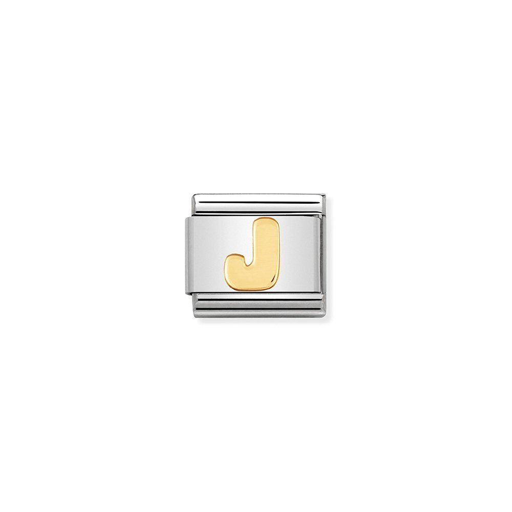 Nomination - Yellow Gold Letters J Charm