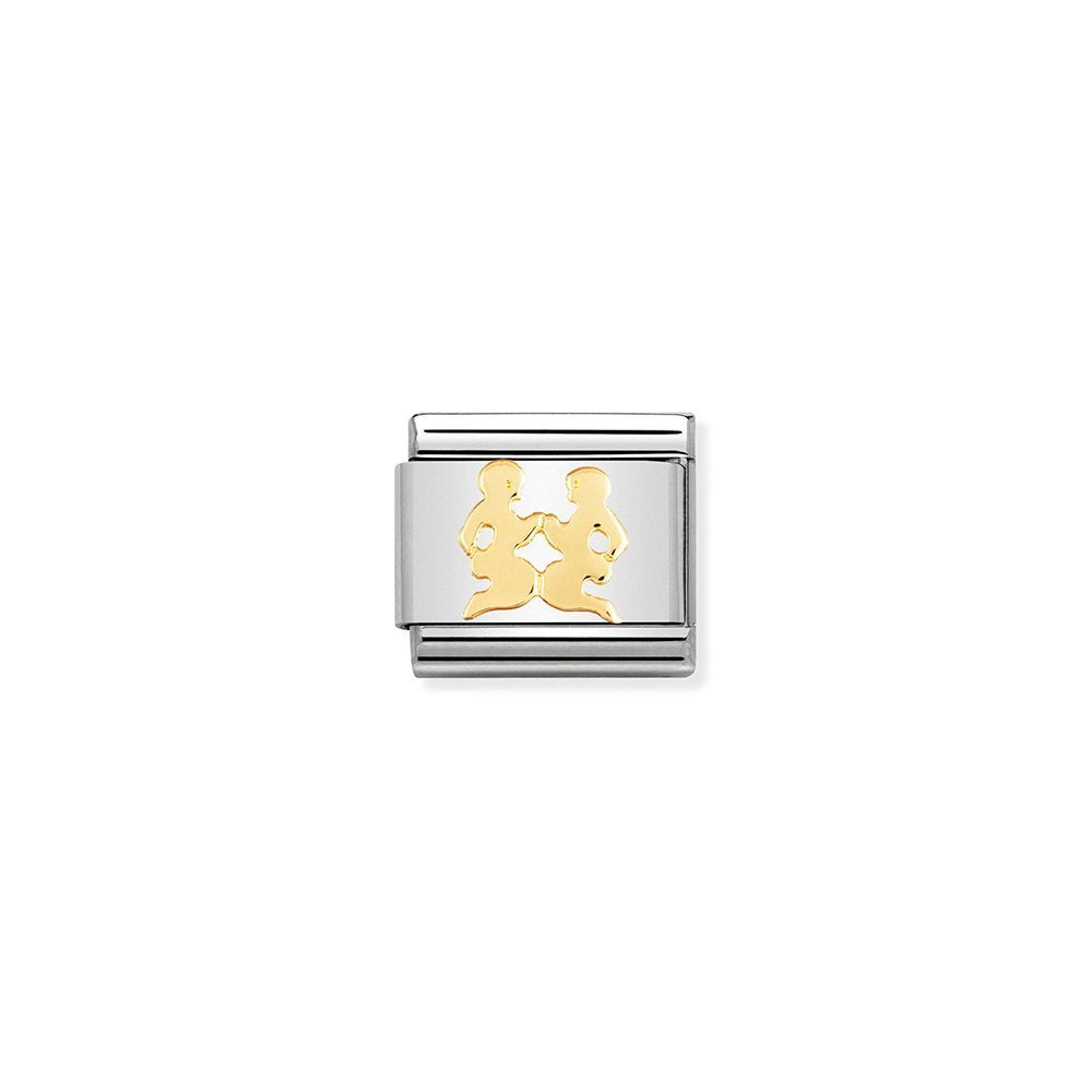 Nomination - Yellow Gold Zodiac Gemini Charm