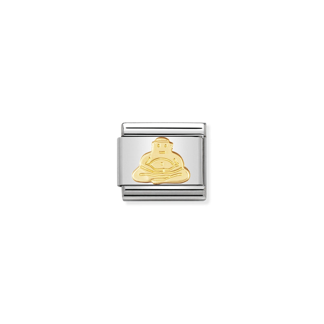 Nomination - Yellow Gold Classic Religious Buddha Charm