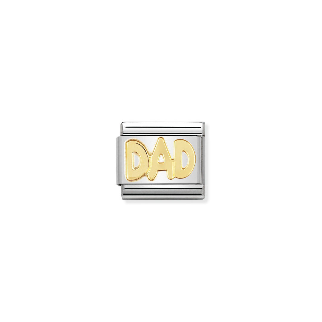 Nomination - Yellow Gold Classic Dad Charm