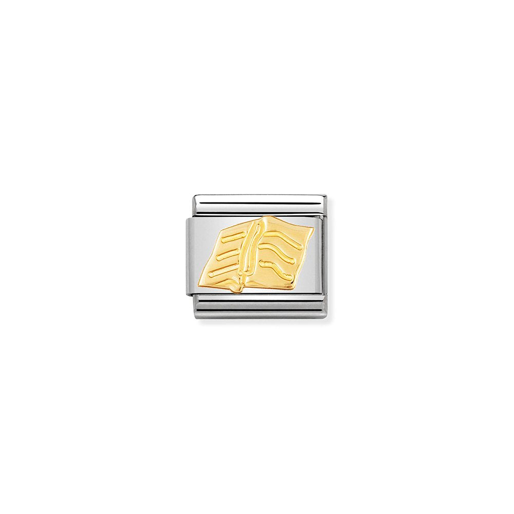 Nomination - Yellow Gold Book Charm