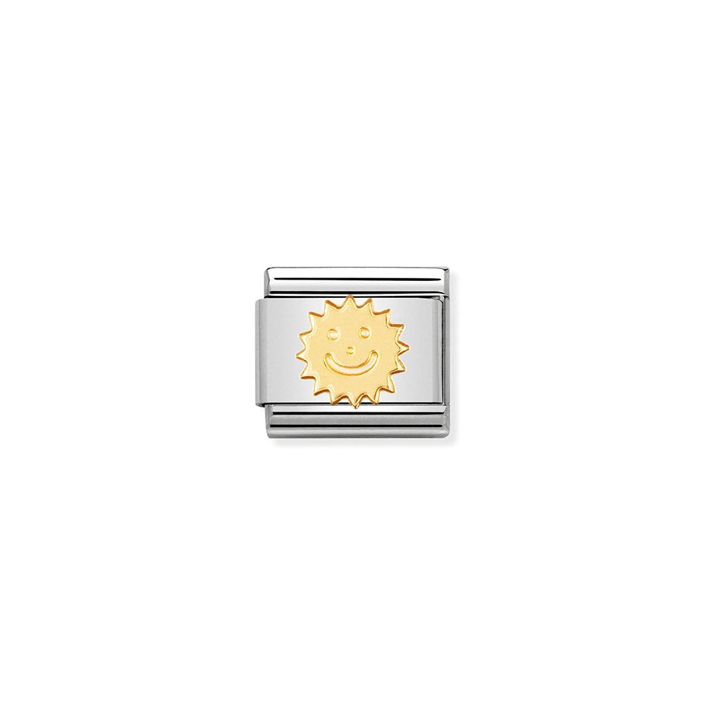 Nomination - Yellow Gold Sun Charm