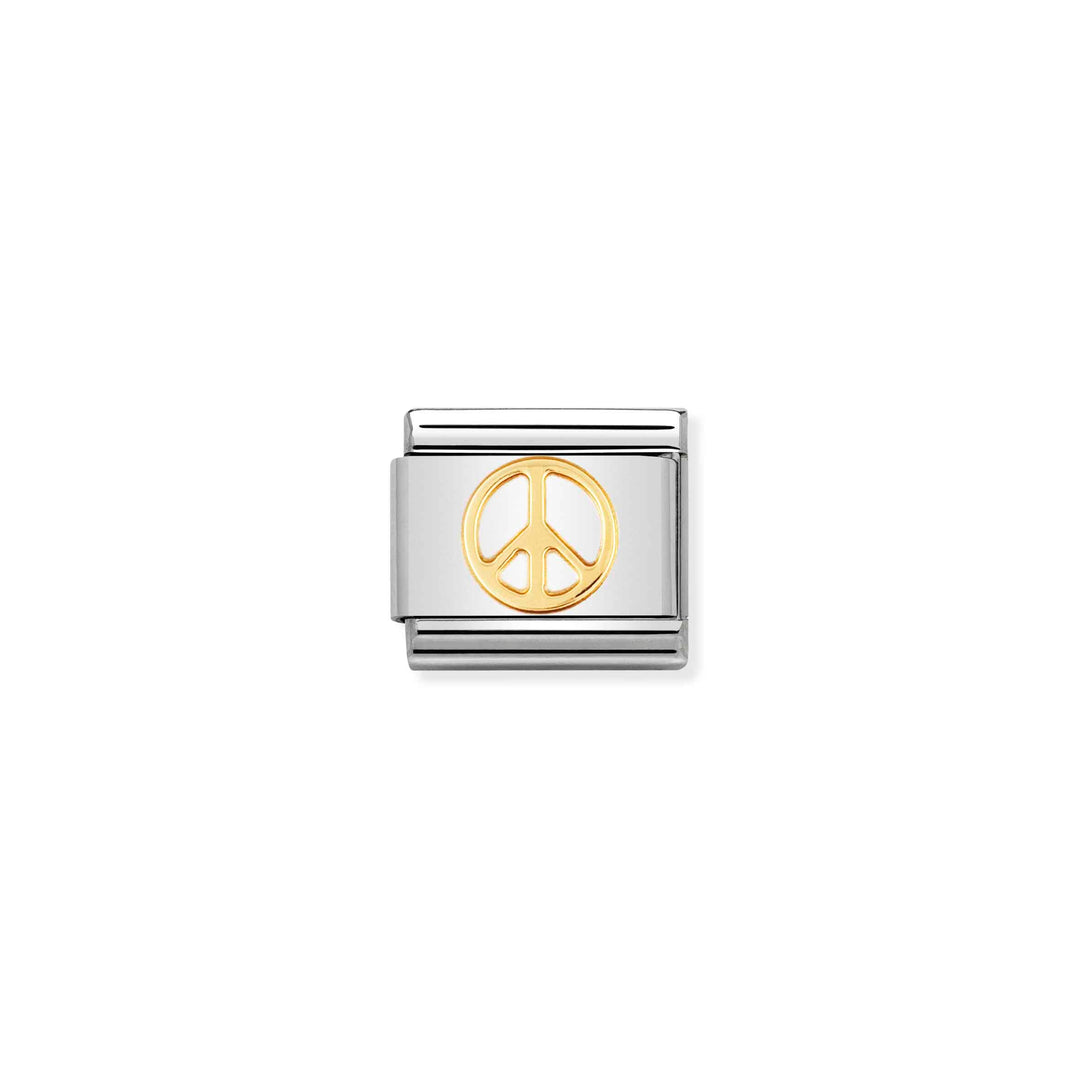 Nomination - Yellow Gold Peace Charm