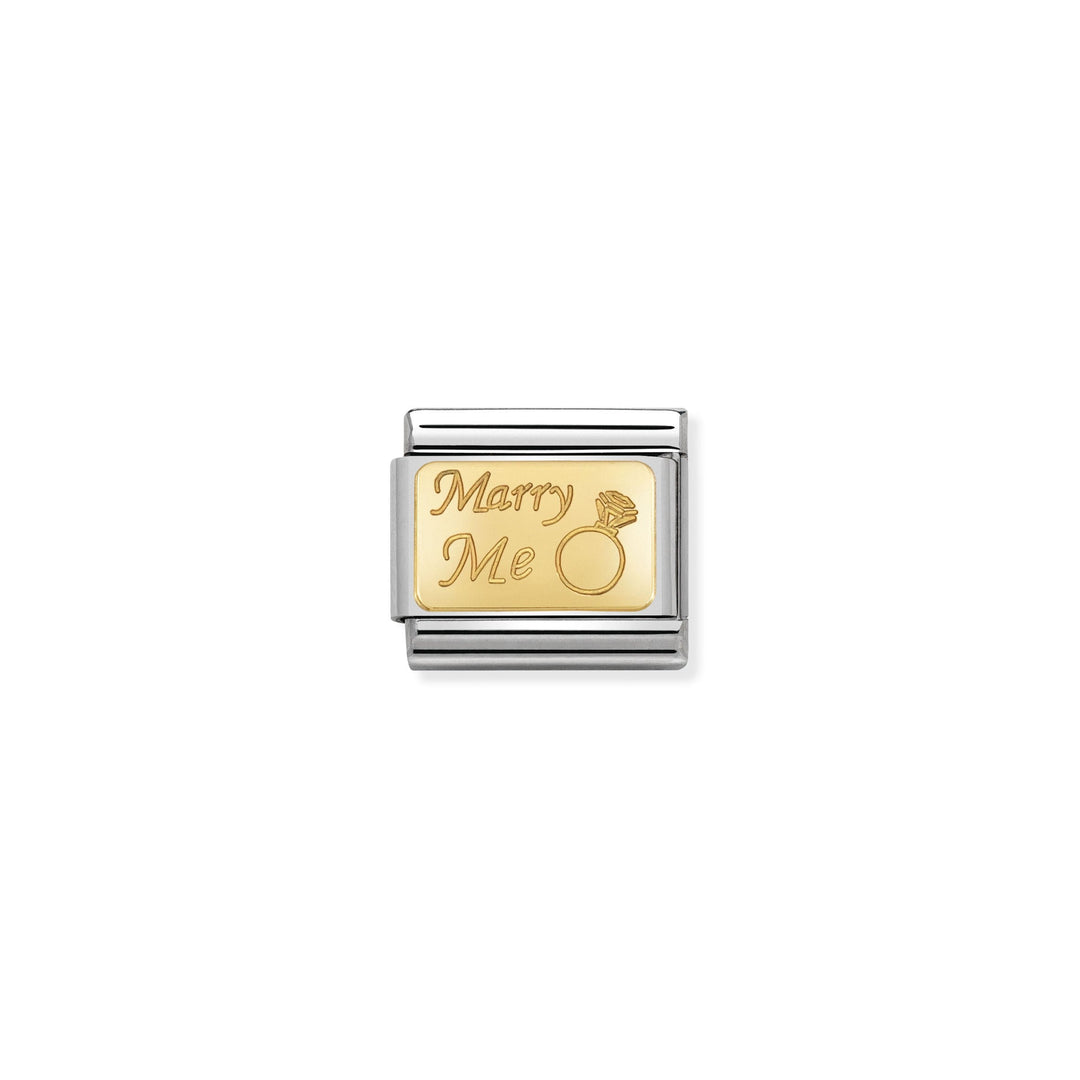 Nomination - Yellow Gold Classic Marry Me Charm