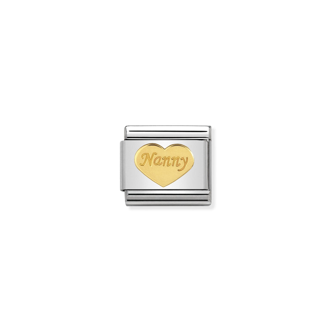 Nomination - Yellow Gold Classic Nanny Heart Charm