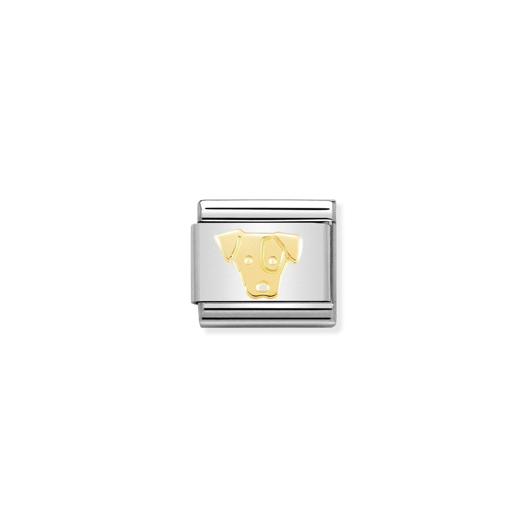 Nomination - Yellow Gold Classic Jack Russell Charm