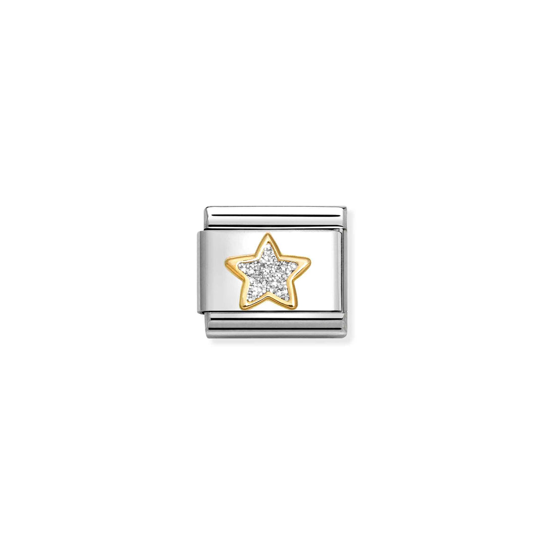 Nomination - Silver Glitter Star Charm