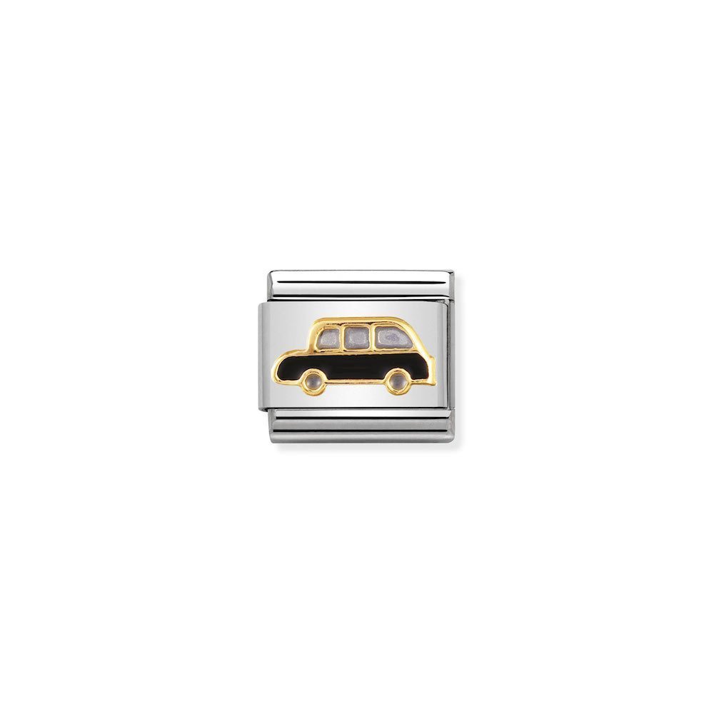 Nomination - Yellow Gold Black Cab Charm