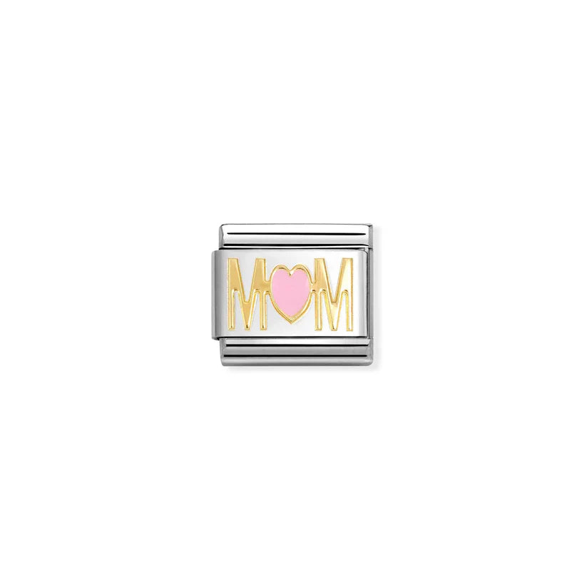 Nomination - Composable Pink Mom Charm - Gold