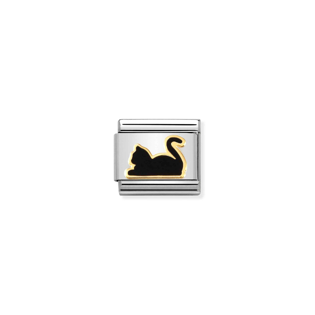 Nomination - Composable Black Cat Charm