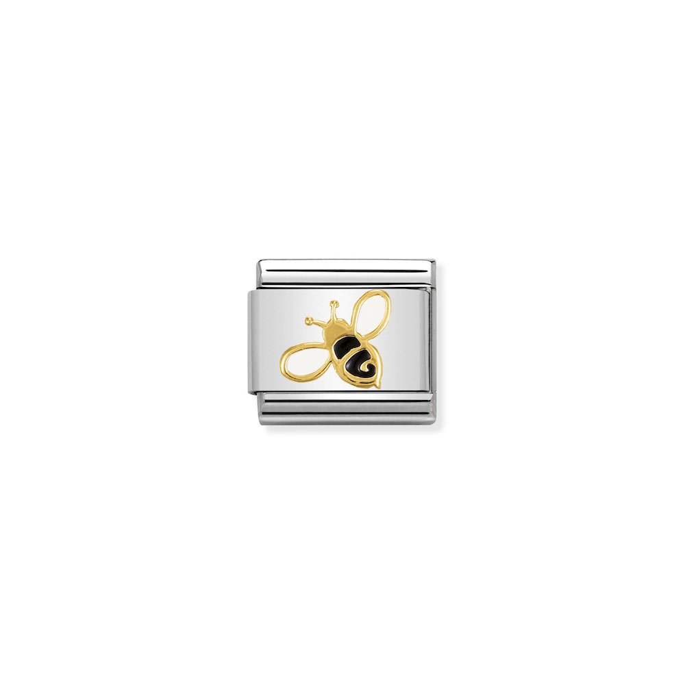Nomination - Yellow Gold Enamel Bee Charm
