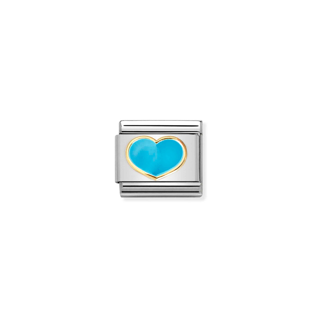 Nomination - Turquoise Heart Charm