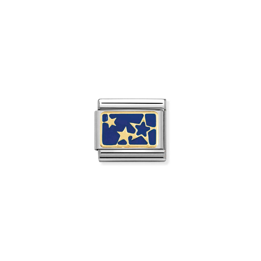 Nomination - Stars Blue Plate Charm