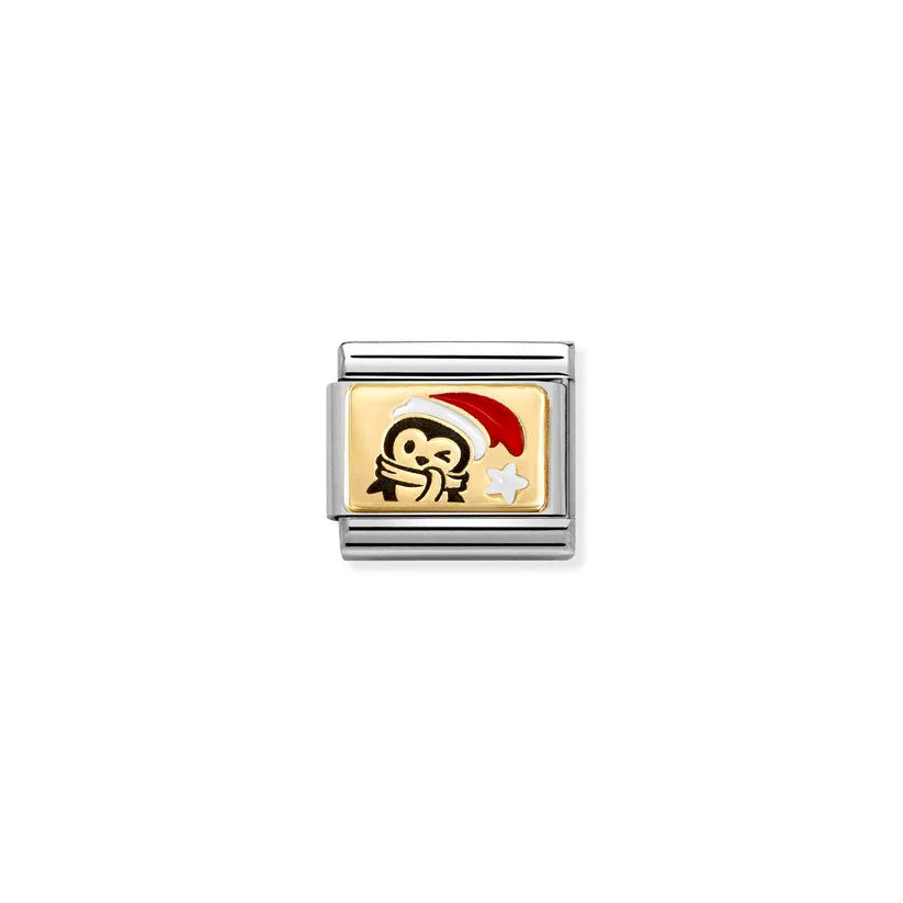 Nomination - Penguin Santa Hat Charm