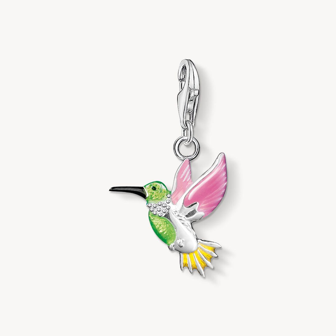 Thomas Sabo - Colourful Hummingbird Charm - Silver