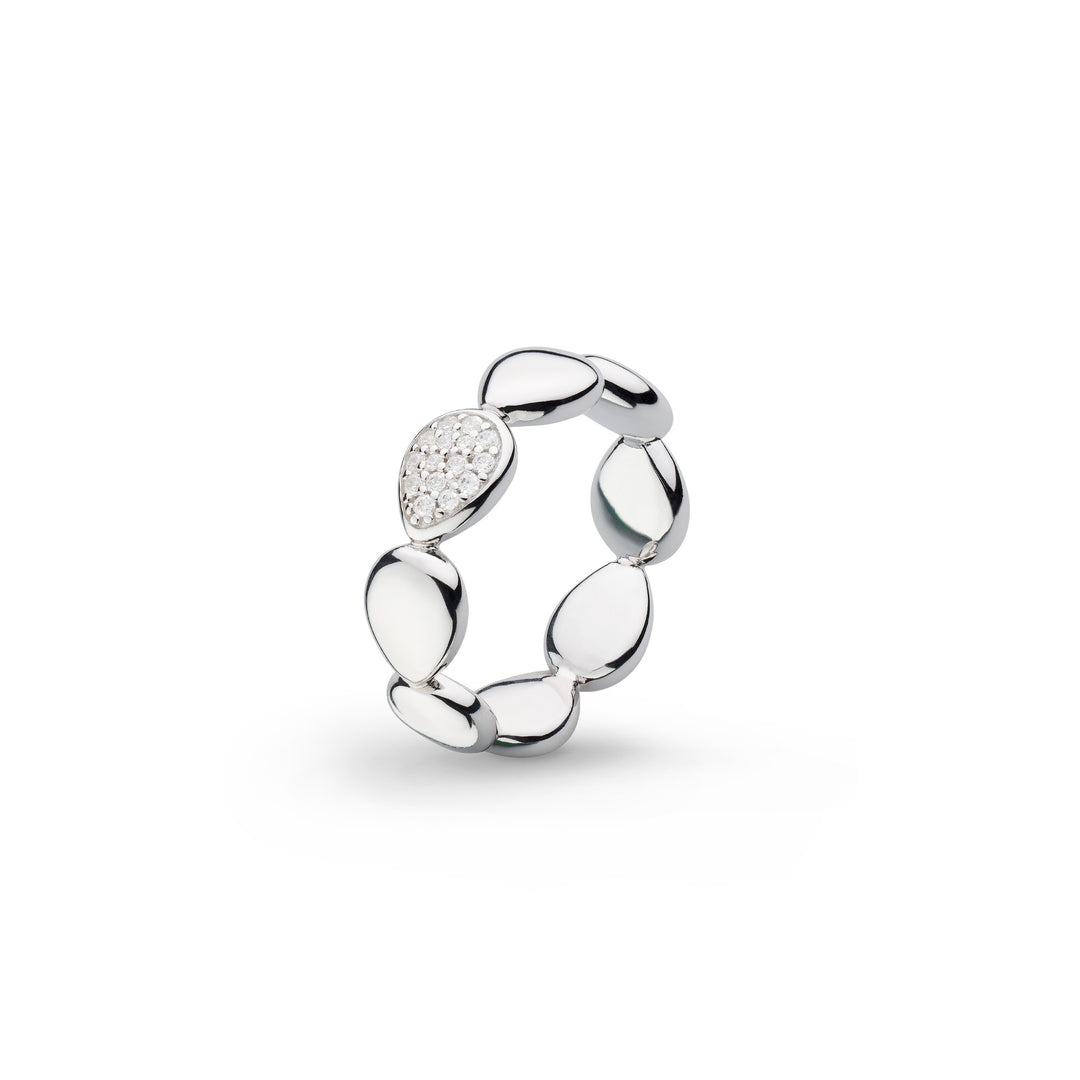 Kit Heath - Coast Pebble Glisten Pavé Ring - Silver