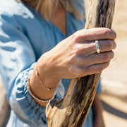 Kit Heath - Coast Pebble Glisten Pavé Ring - Silver