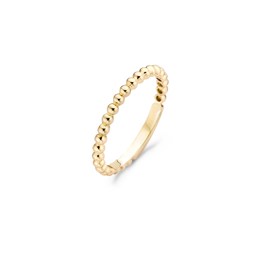 Blush - 2.0mm Beaded Ring - 14kt Yellow Gold