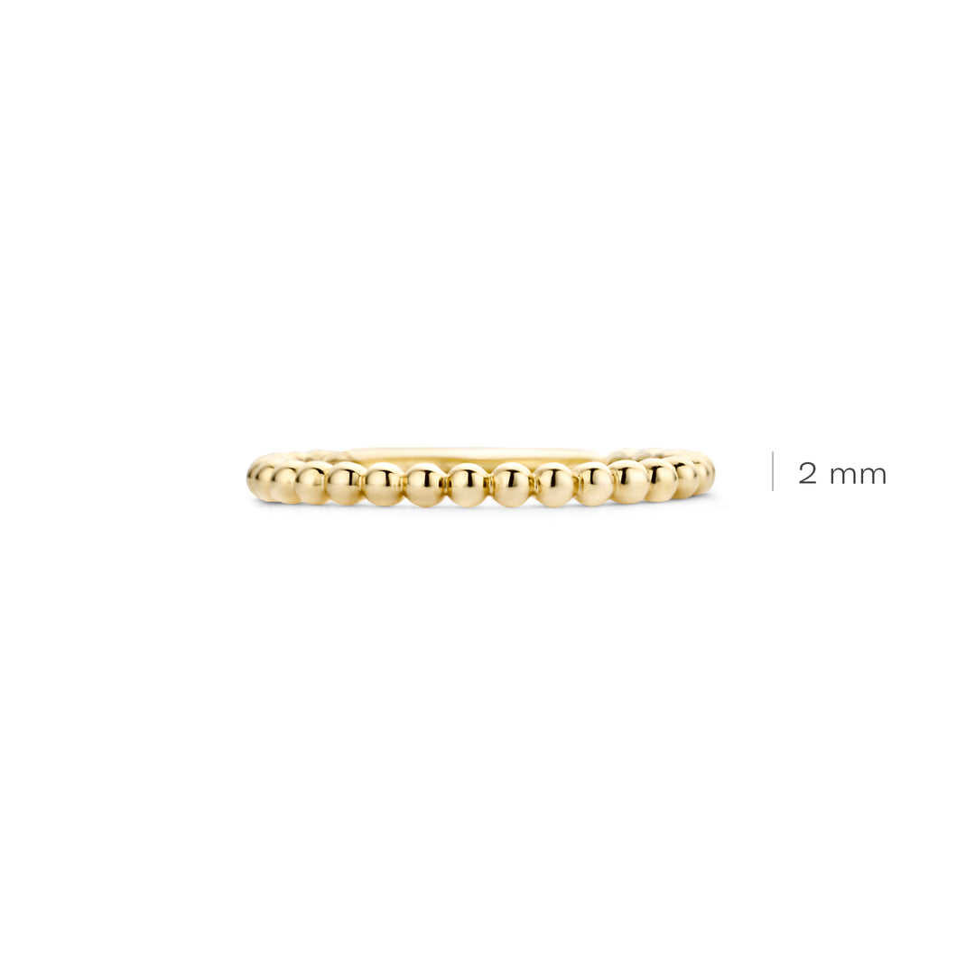 Blush - 2.0mm Beaded Ring - 14kt Yellow Gold