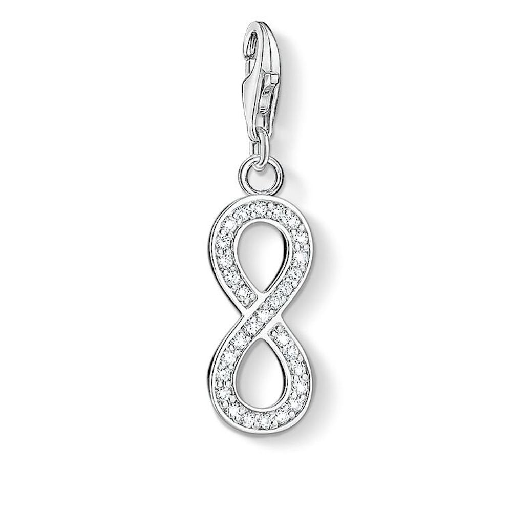 THOMAS SABO ROSE GOLD ON SILVER INFINITY NECKLACE WITH PAVE SET CUBIC  ZIRCONIA - Jewelry from Adams Jewellers Limited UK
