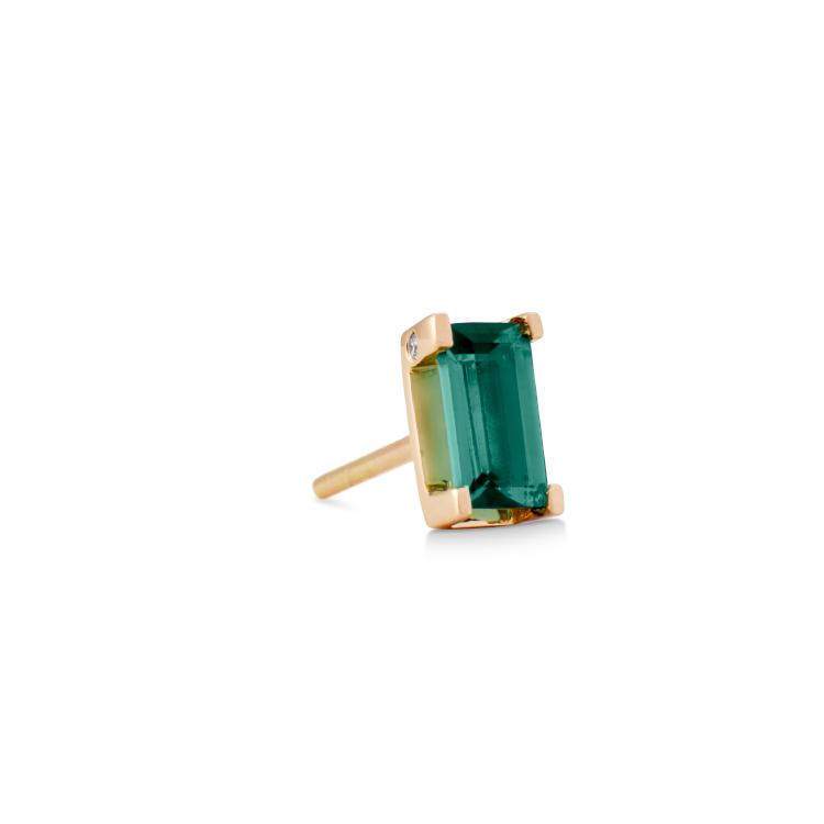 Ro Copenhagen - Nord Green Tourmaline Single Earring - 18ct Yellow Gold