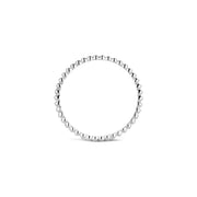 Blush - 1.4mm Beaded Ring - 14kt White Gold