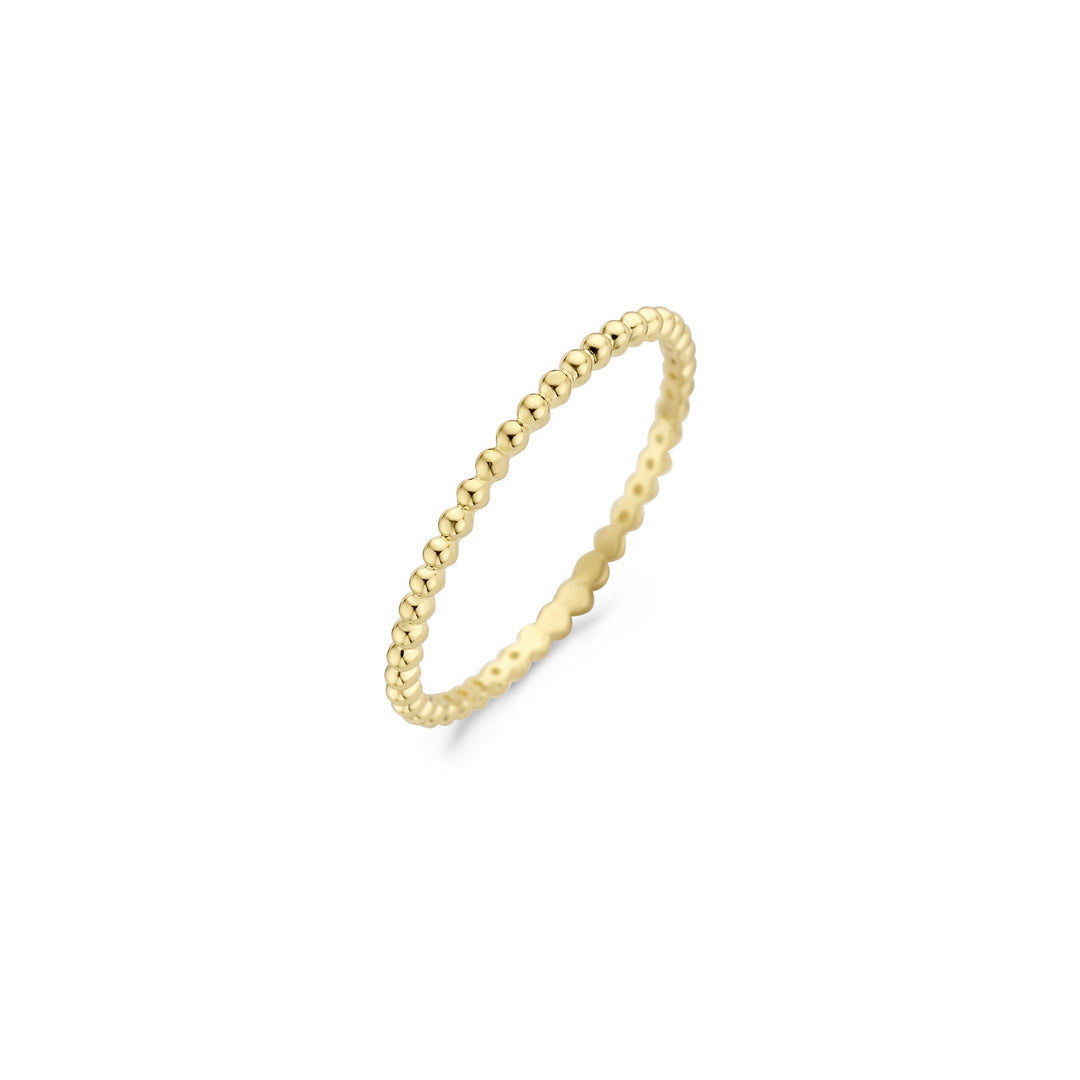 Blush - 1.4mm Beaded Ring - 14kt Yellow Gold