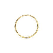 Blush - 1.4mm Rope Ring - 14kt Yellow Gold