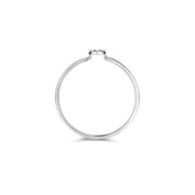 Blush - 1.4mm Circle CZ Ring - 14kt White Gold