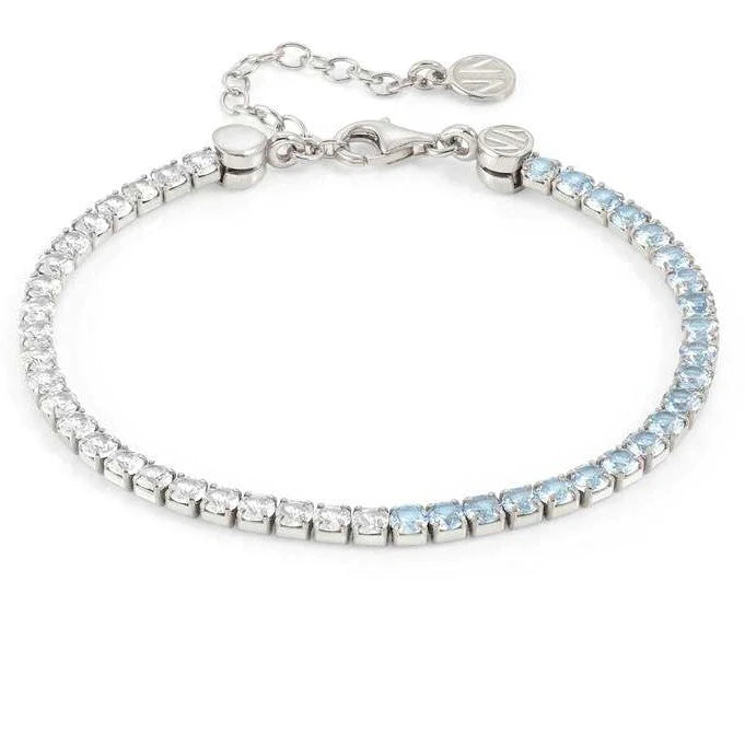 Nomination - Chic & Charm White & Light Blue Stones Bracelet - Silver