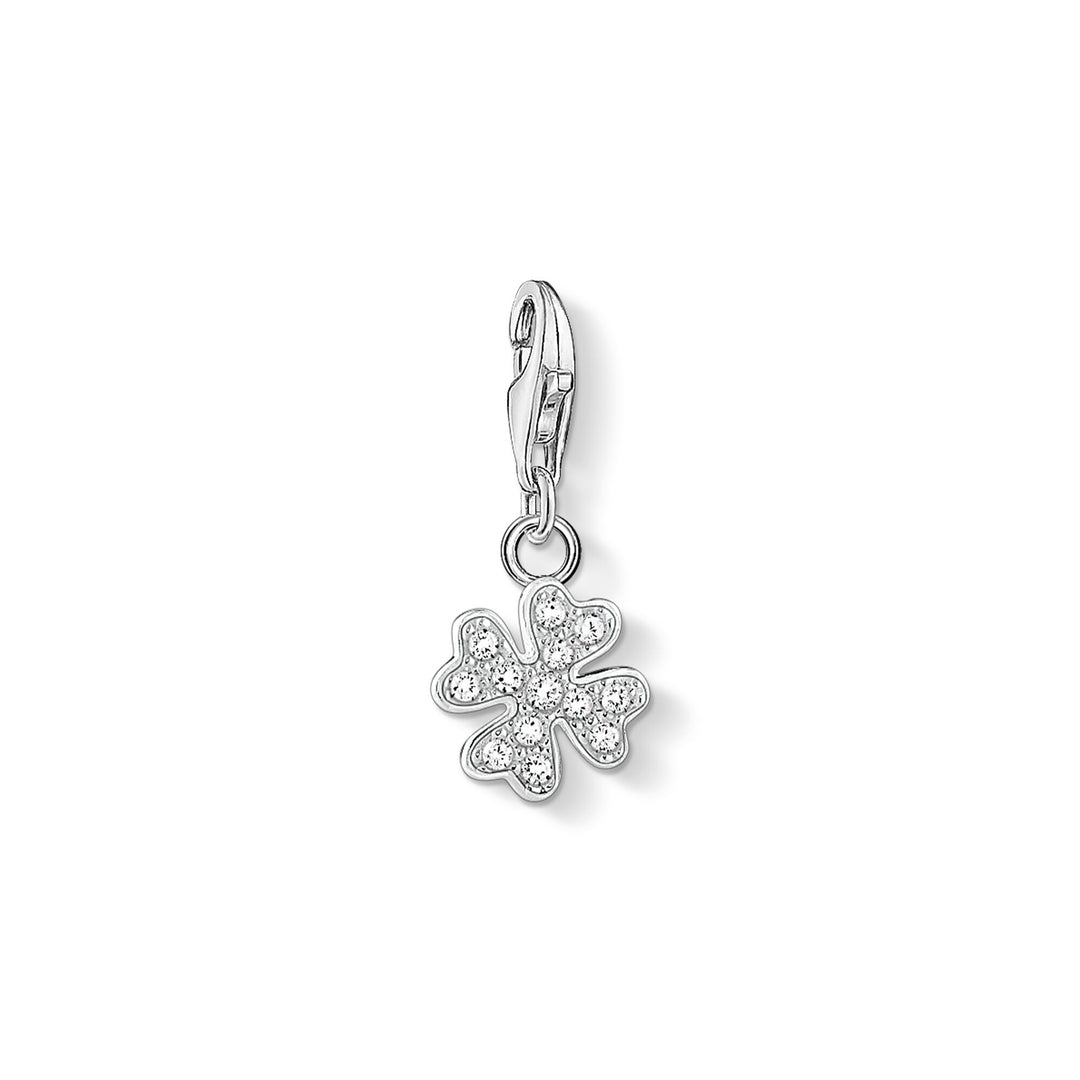 Thomas Sabo - Sparkling CZ Cloverleaf Charm Pendant - Silver