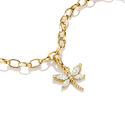 Thomas Sabo - Charm Club Dragonfly With White Zirconia - Gold
