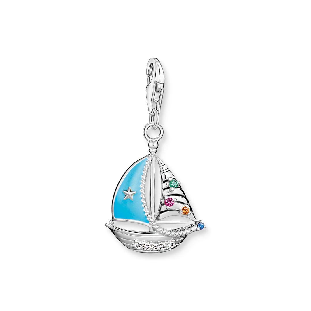 Thomas Sabo - Turquoise Sailing Boat Charm - Silver
