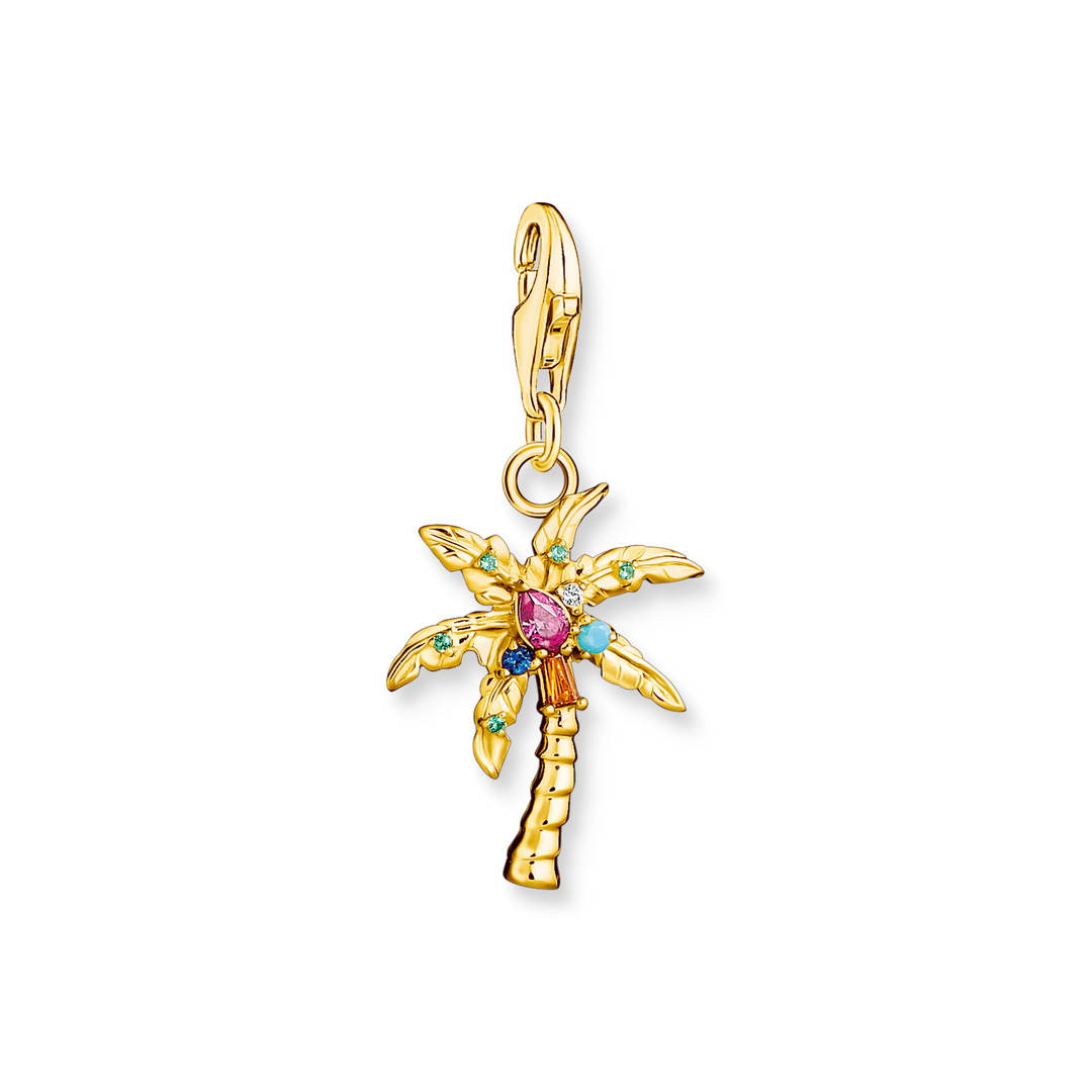 Thomas Sabo - Colourful Palm Tree Charm - Gold