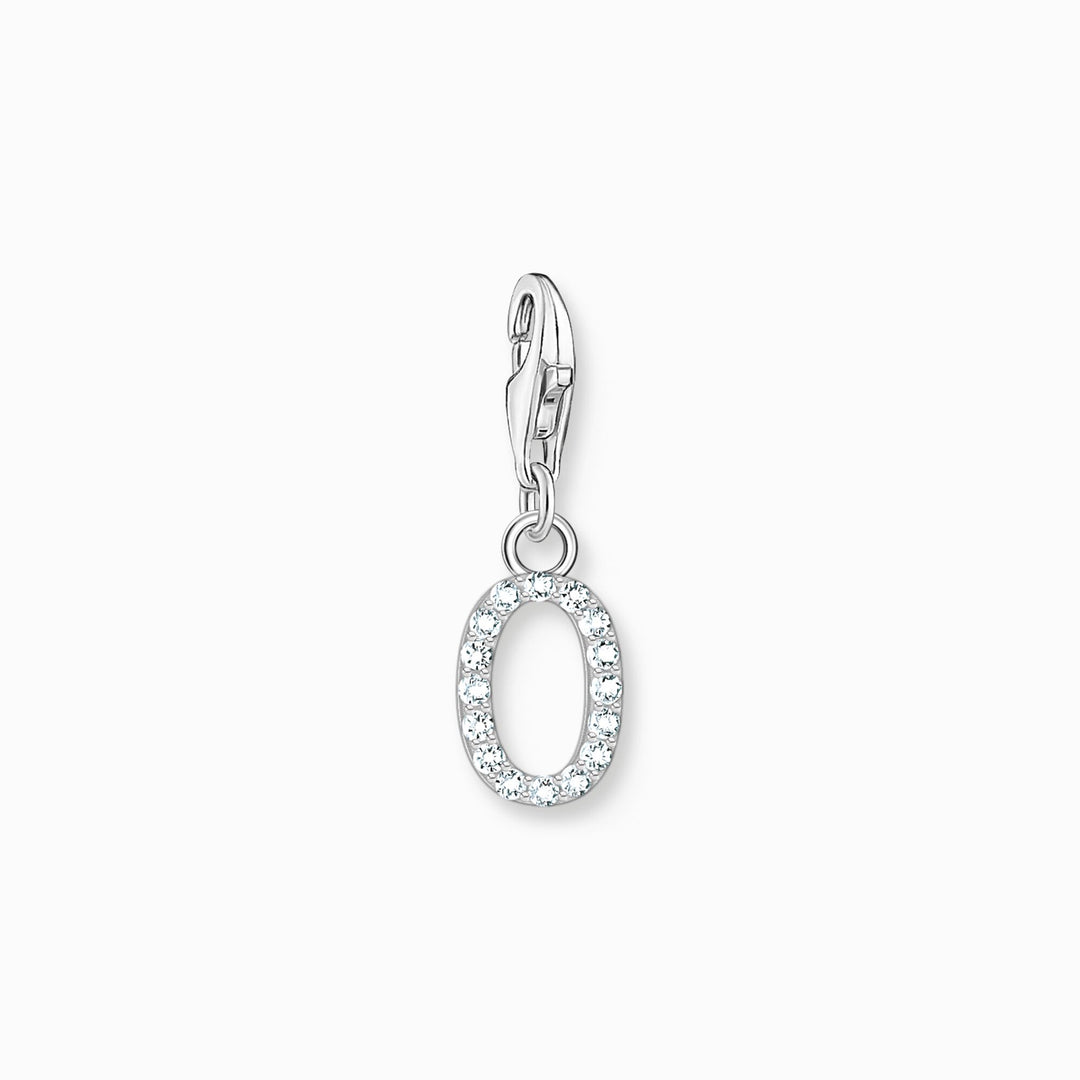 Thomas Sabo - Letter O with CZ Stones Charm - Silver