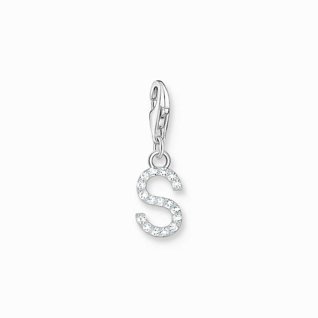 Thomas Sabo - Letter S with CZ Stones Charm - Silver