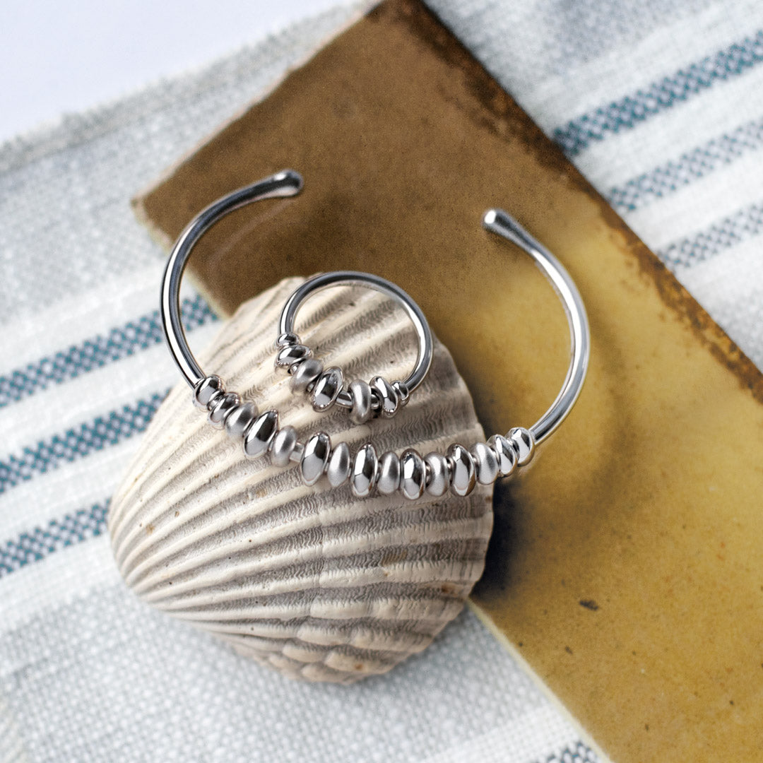 Kit Heath - Coast Tumble Sand Ring - Silver
