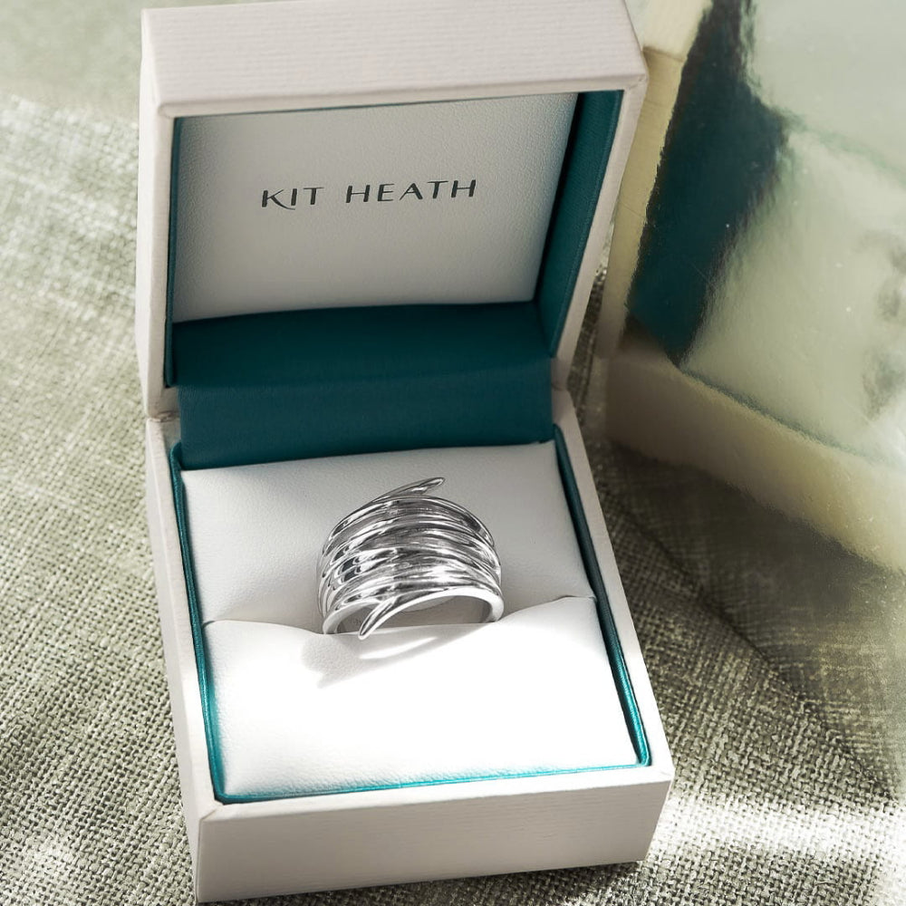 Kit Heath - Entwine Helix Wrap Grande Ring - Silver