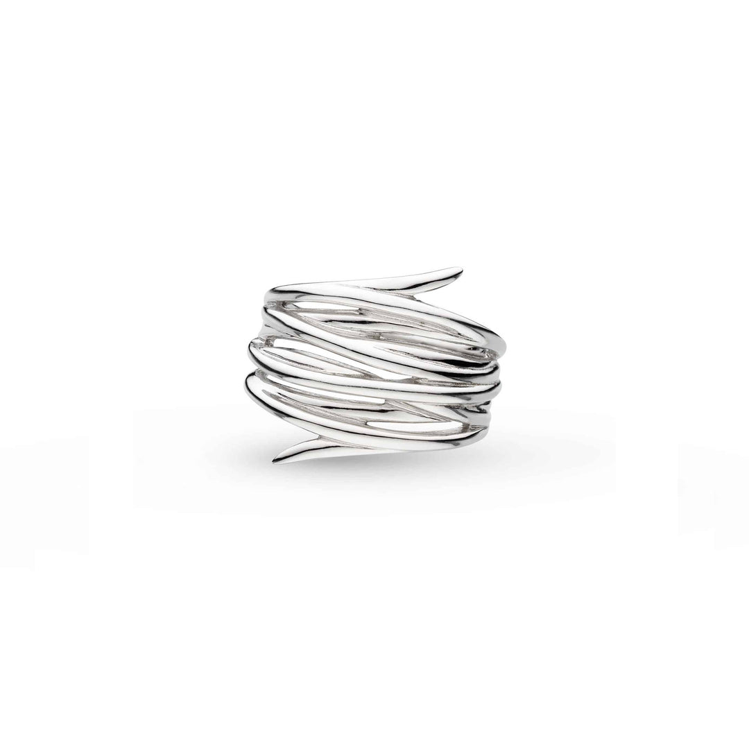 Kit Heath - Entwine Helix Wrap Grande Ring - Silver