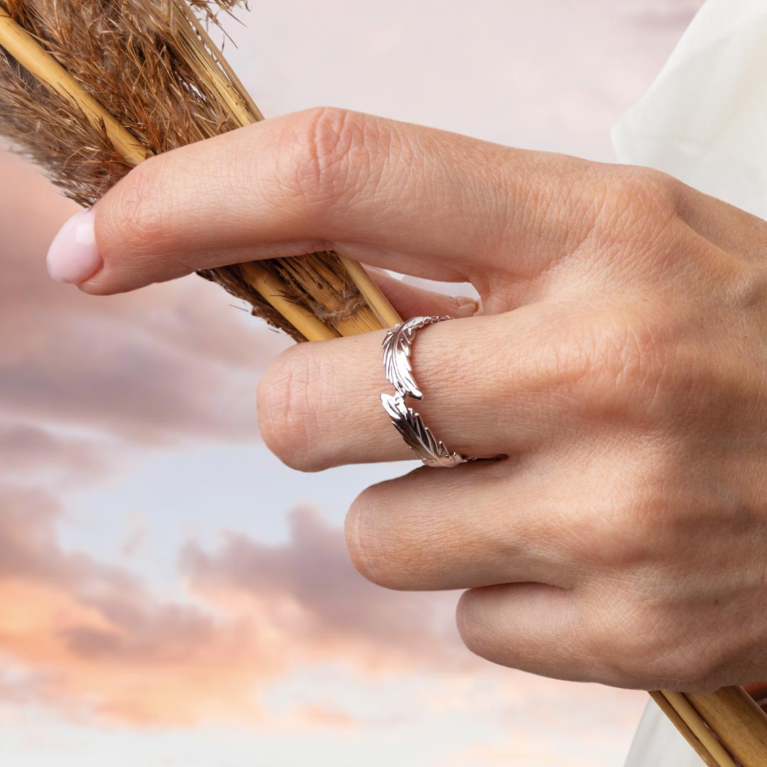 Kit Heath - Feather Wisp Ring - Silver