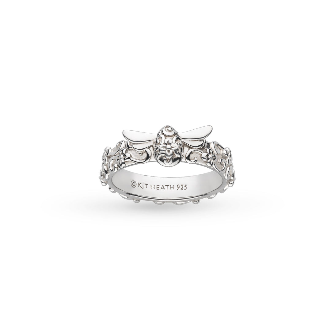 Kit Heath - Blossom Flyte Honey Bee Ring - Silver