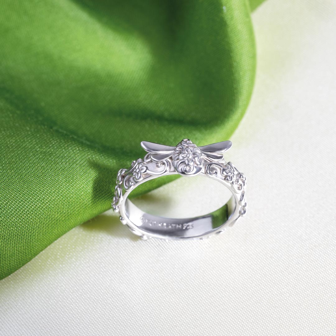 Kit Heath - Blossom Flyte Honey Bee Ring - Silver