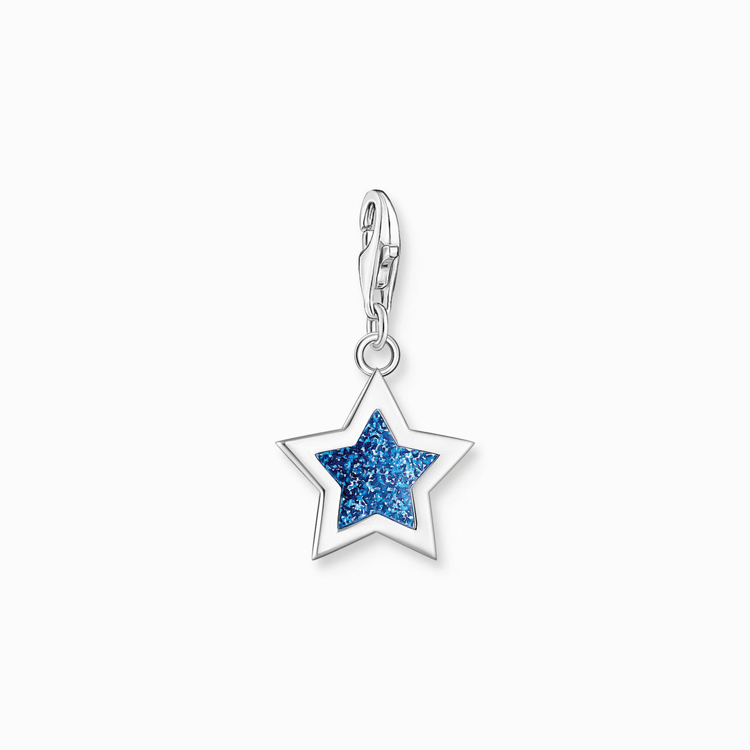 Thomas Sabo - Dark Blue Enamel Star Charm - Silver