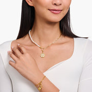 Thomas Sabo - White Enamel Tree-of-love Charm - Gold