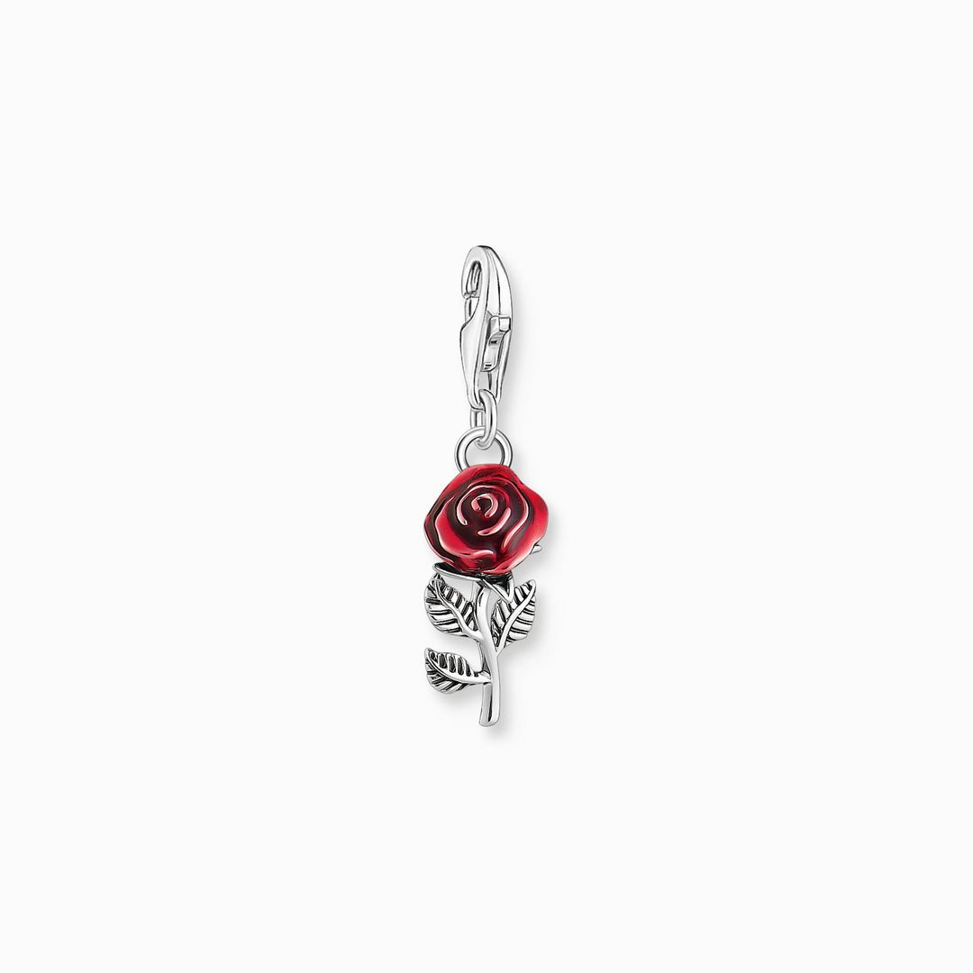Thomas Sabo - Red Rose Charm - Silver