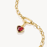 Thomas Sabo - Red Heart Pendant Charm - Gold